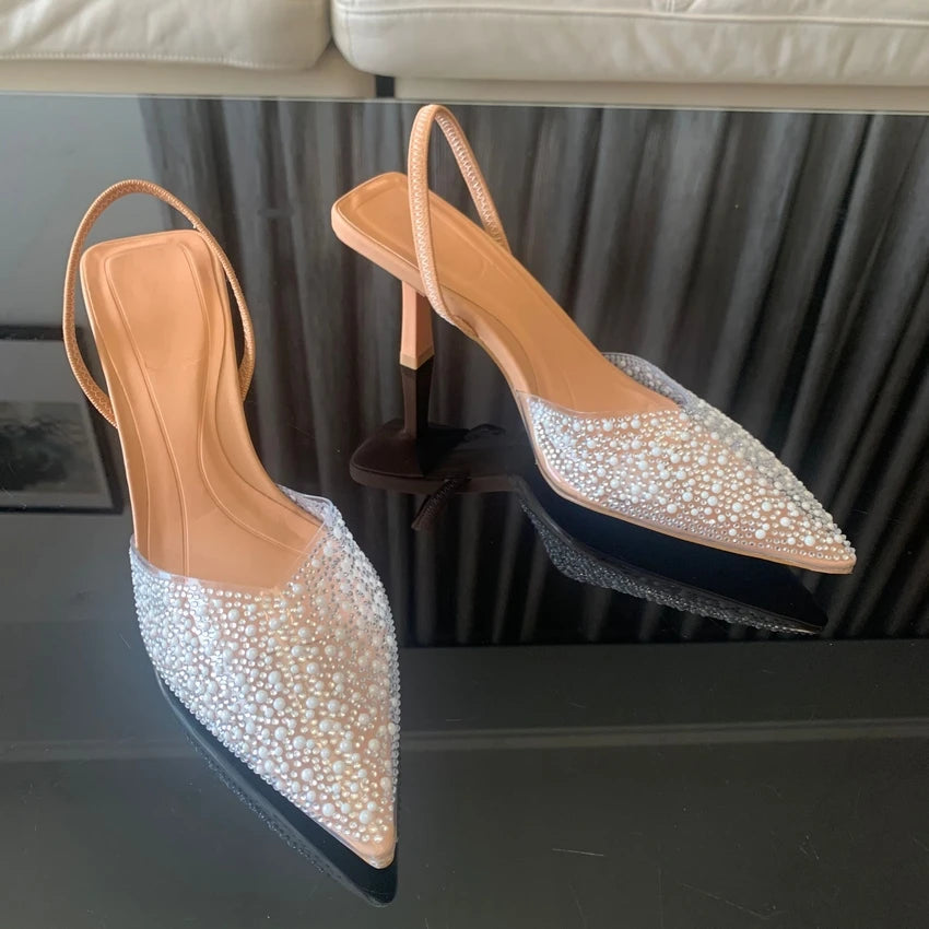 Pointed Toe High Heels Sandals