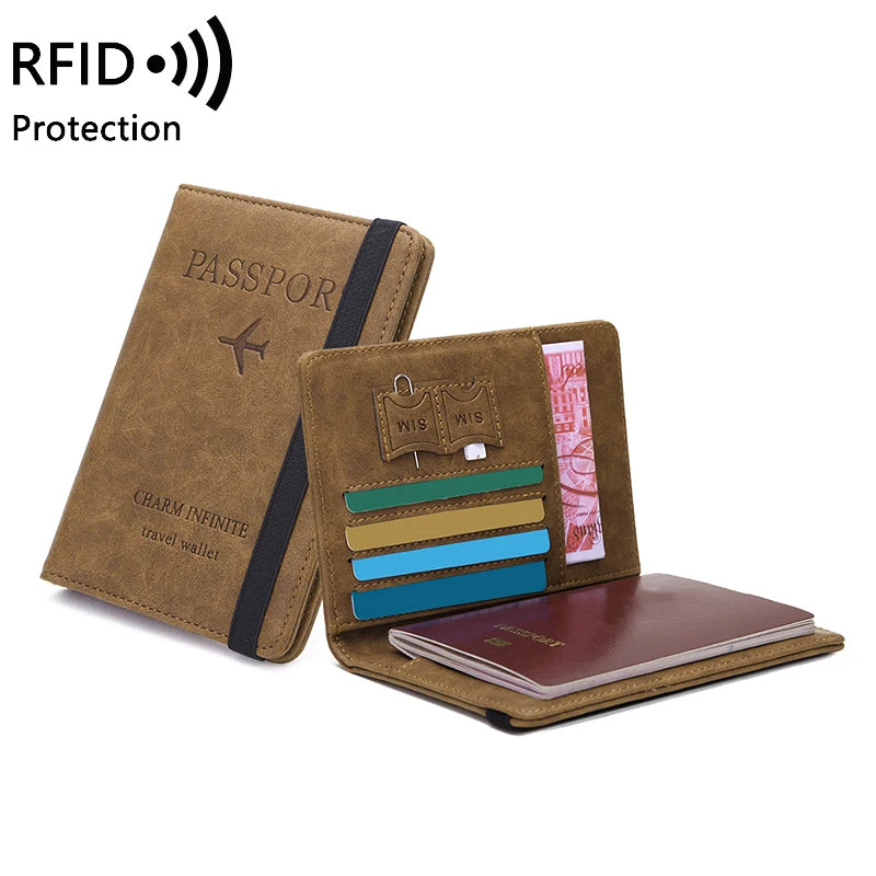 anti-theft multi-functional travel passport holder