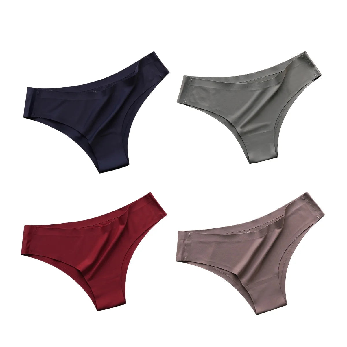 4PCS/Set Seamless Panties Ice Silk