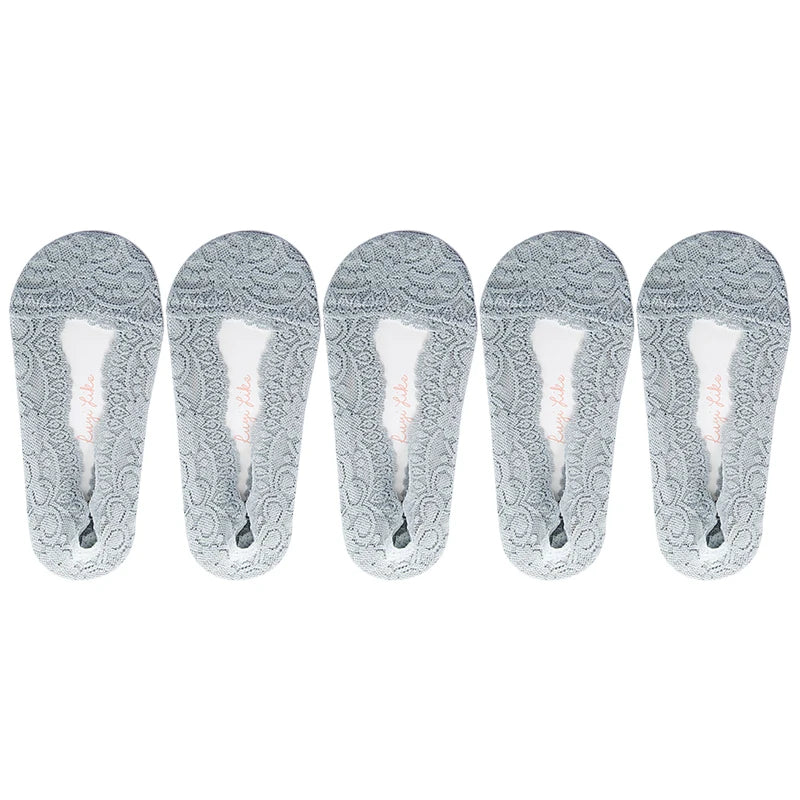 Low Cut Boat Lace Silicone Non-Slip Socks