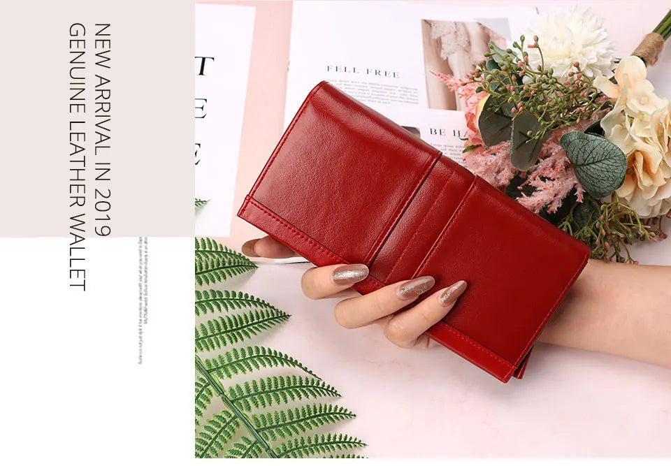 Women's Clutch Bag Genuine Leather Wallets