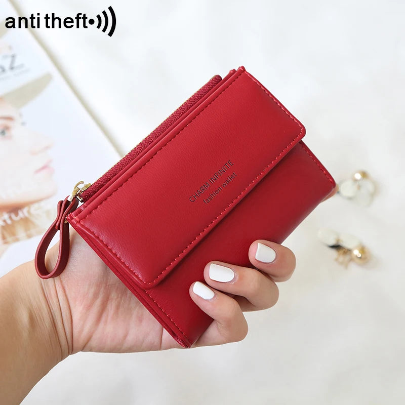 Anti-Theft Short Card Bag for Women