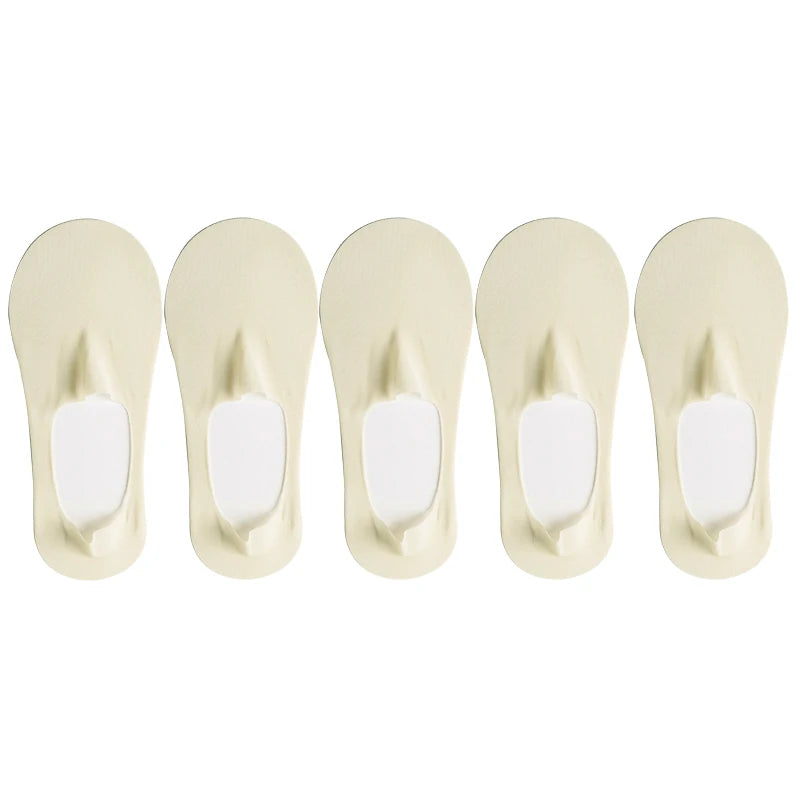 Ice Silk Solid Boat Socks