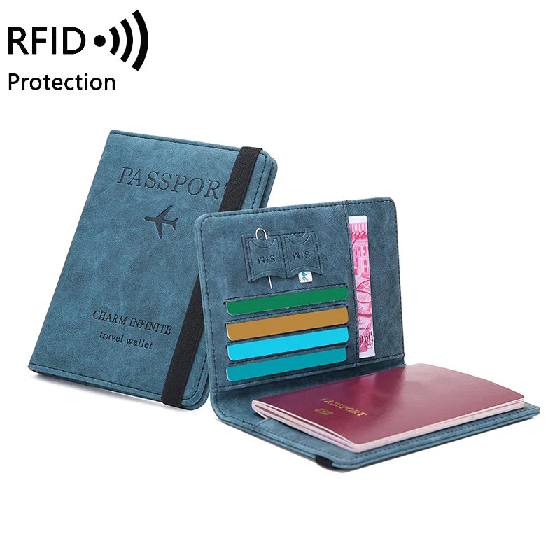anti-theft multi-functional travel passport holder