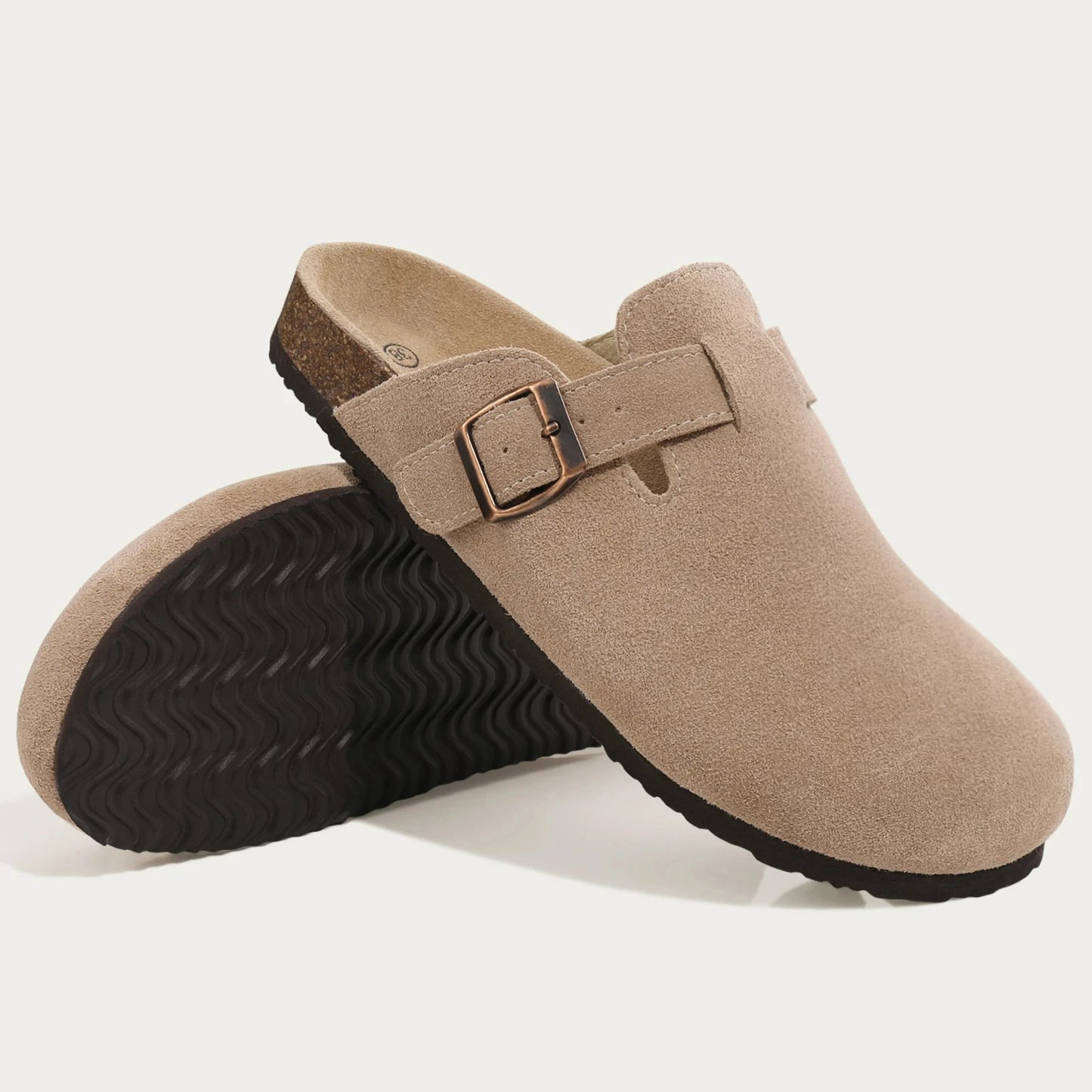 Classic Cork Antislip Outdoor Slippers With Arch Support