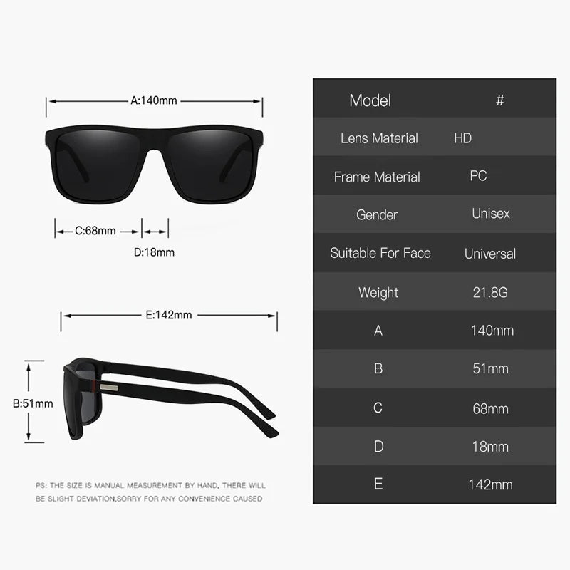 Fashion Vintage Square Sunglasses