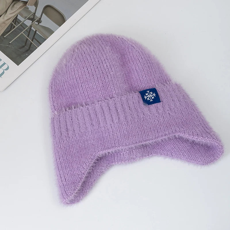 Candy Colors Earflap Winter Hat