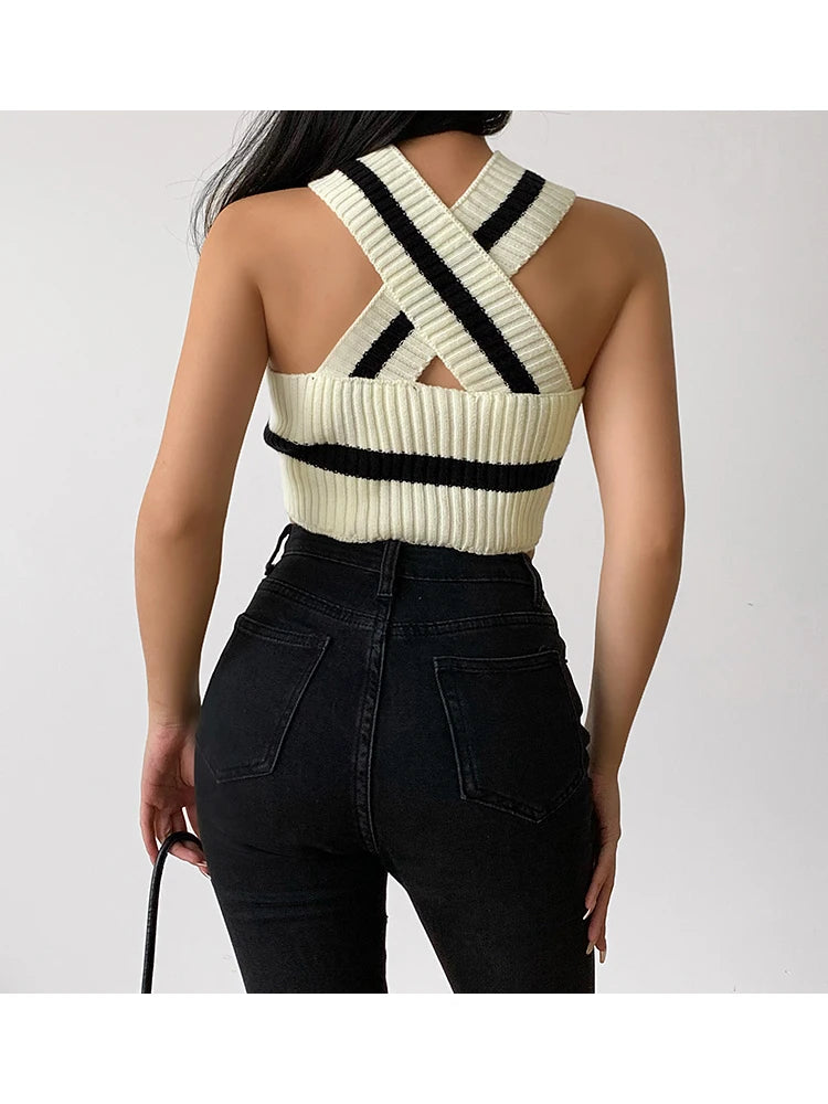 Helater Tank Tops Off Shoulder V-Neck
