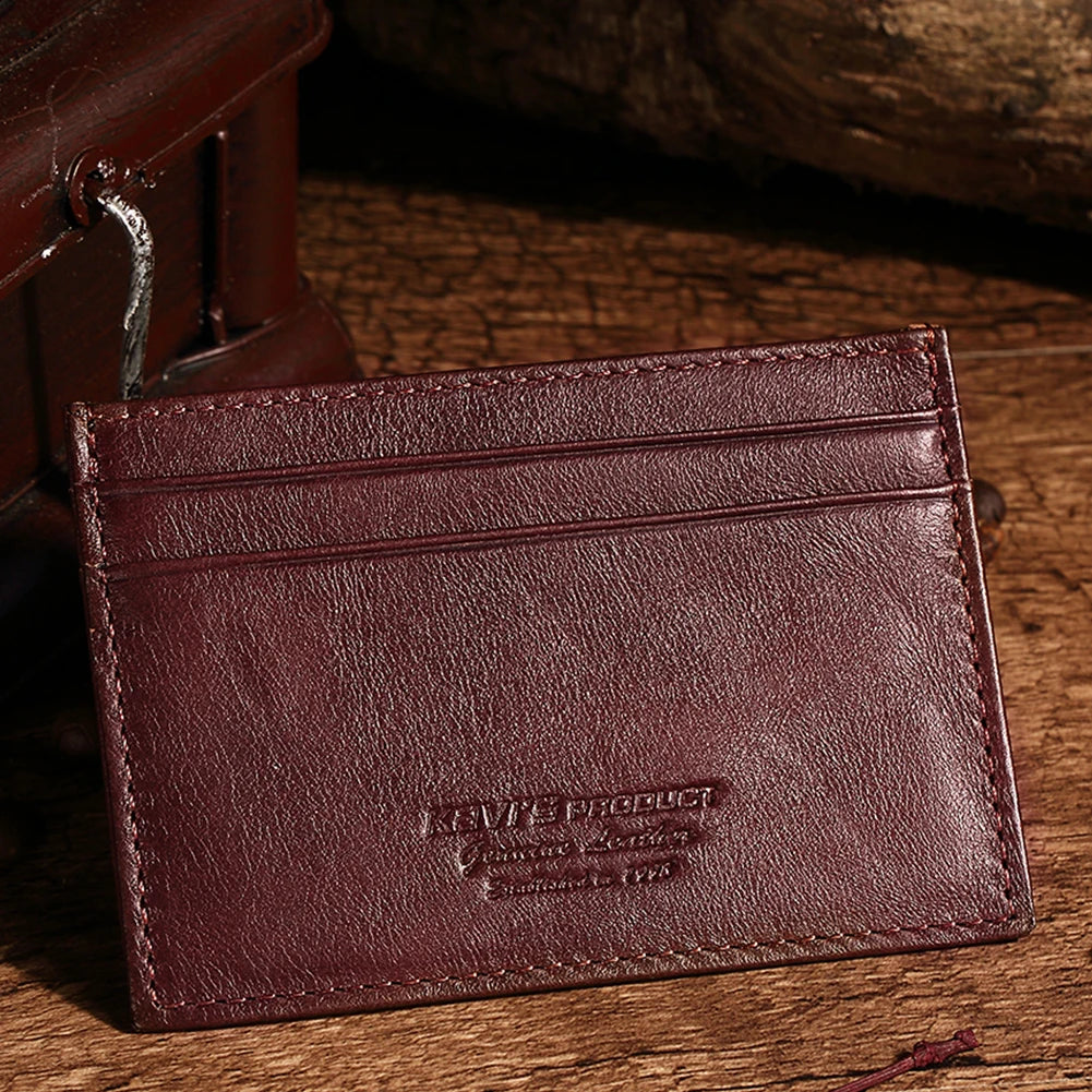 100% Genuine Leather Minimalist Card Holder