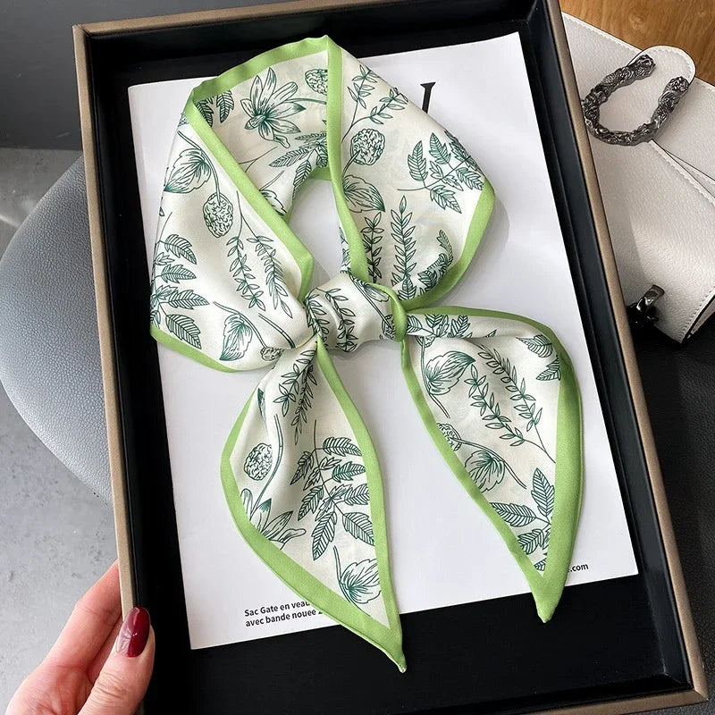 Fashion Print Hair Ribbon Scarf