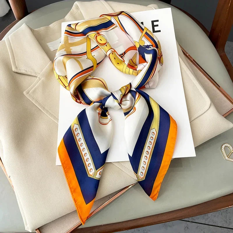 Neckerchief Female Luxury Square Scarf