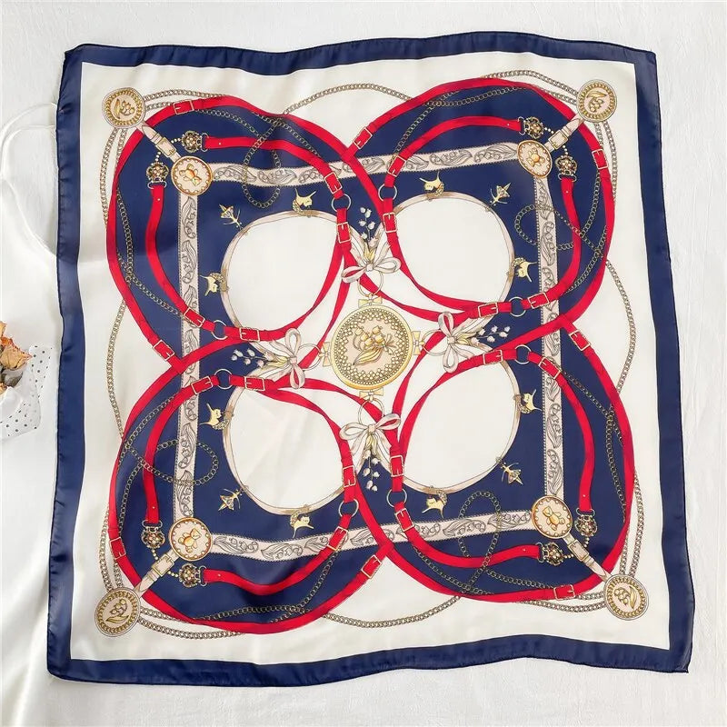 70cm Silk Feeling Square Scarf