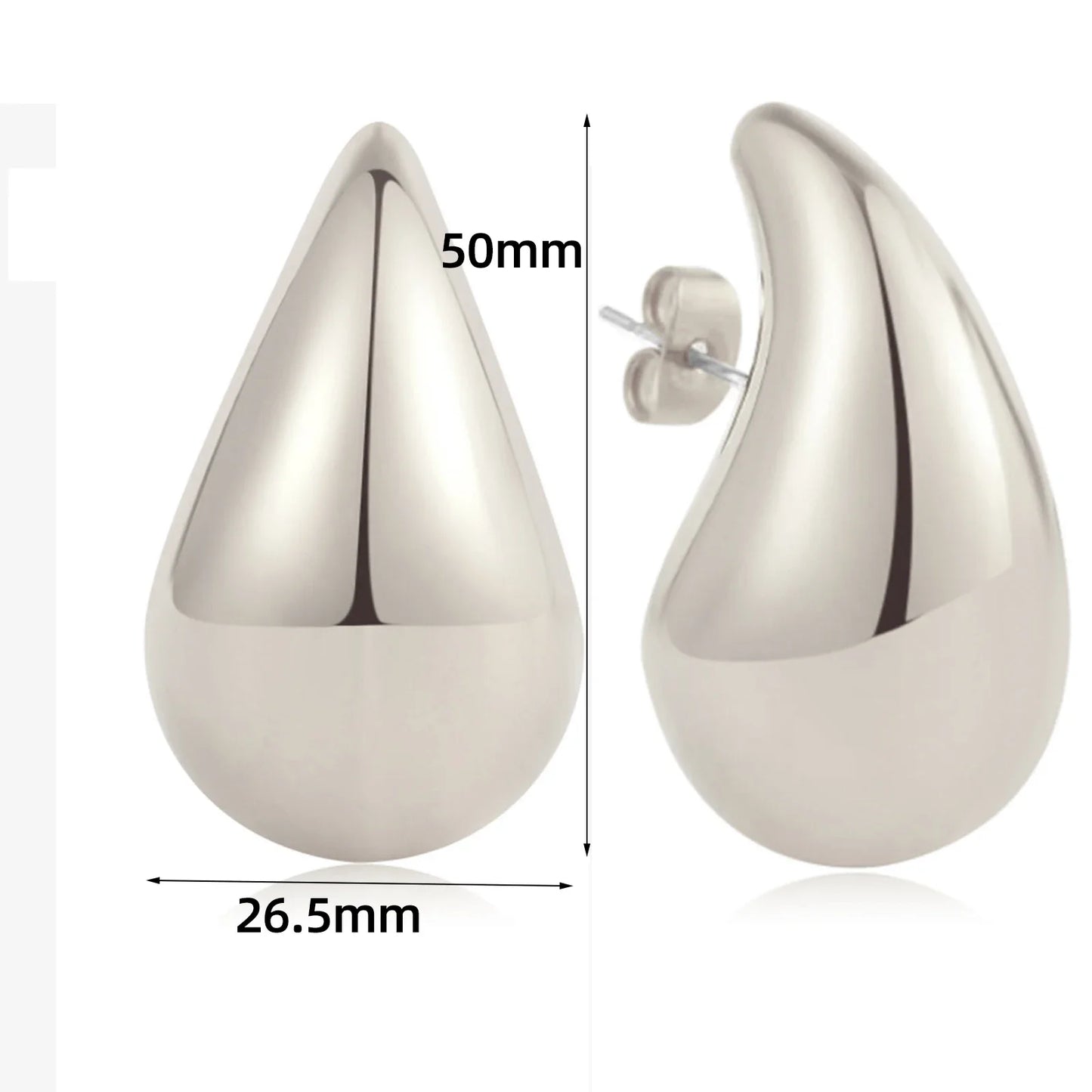 Exaggerate 50mm Big Water Drop Earrings