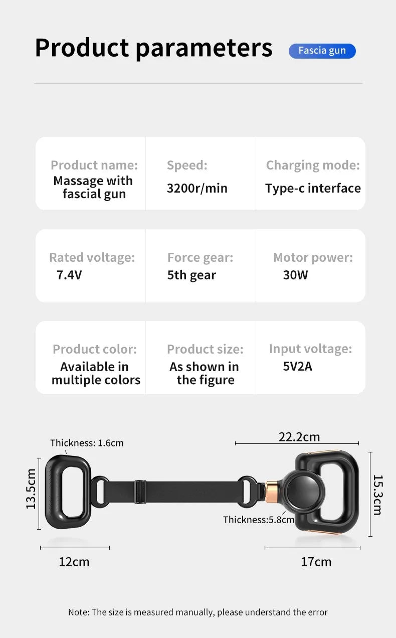 2-in-1 Fascia Gun with Massage