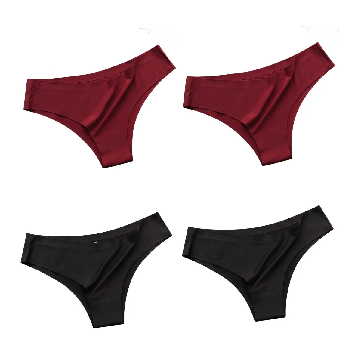 4PCS/Set Seamless Panties Ice Silk