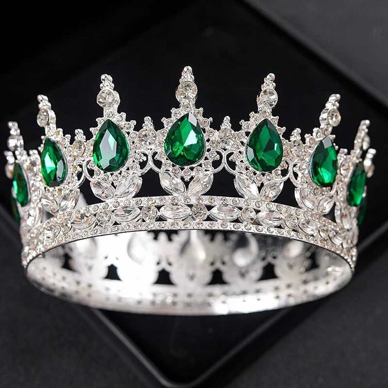 Baroque Round Wedding Crown