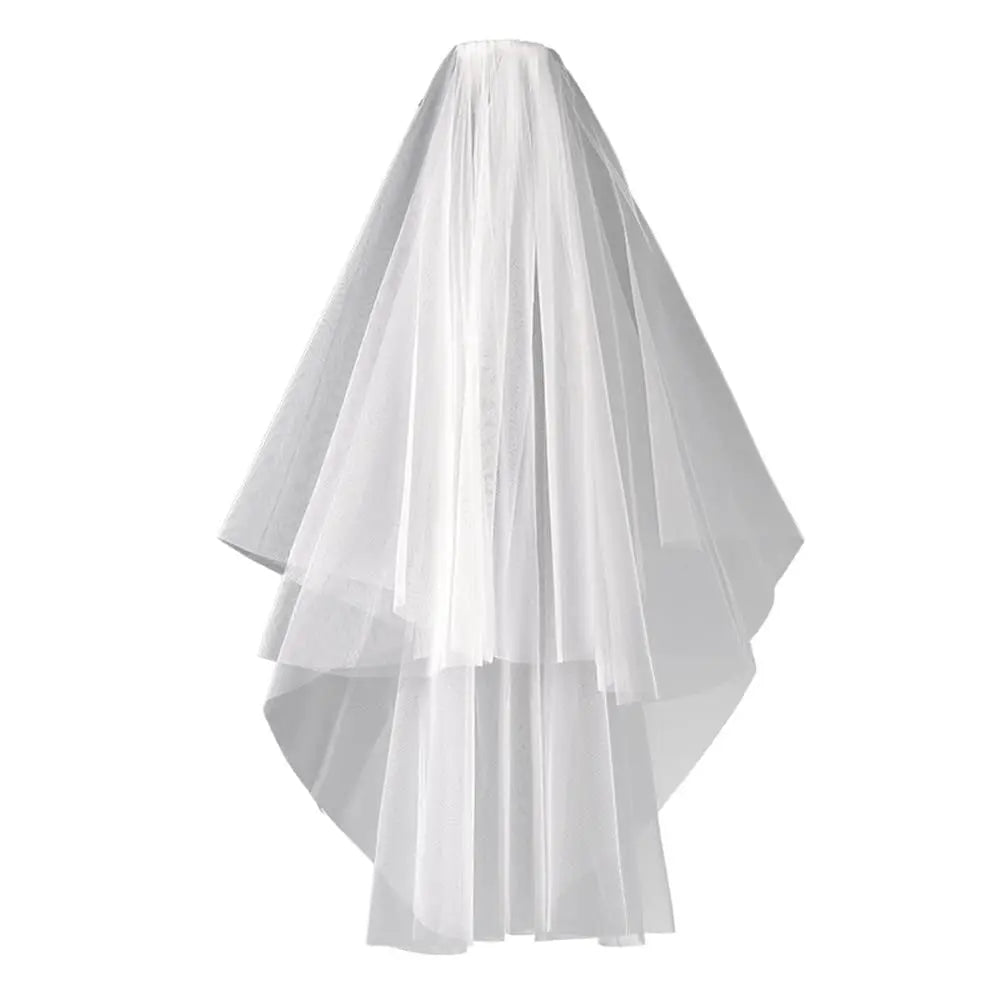 Short Wedding Veil With Comb Mariage Accessories