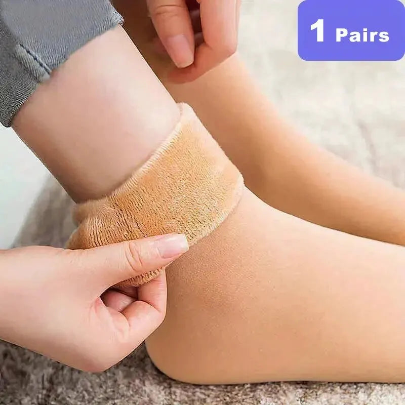 Women's Winter Thick Insulation Short Cashmere Socks
