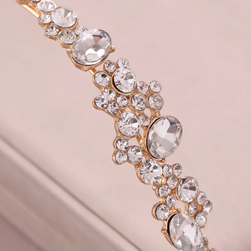 1pc rhinestone hair bands crown