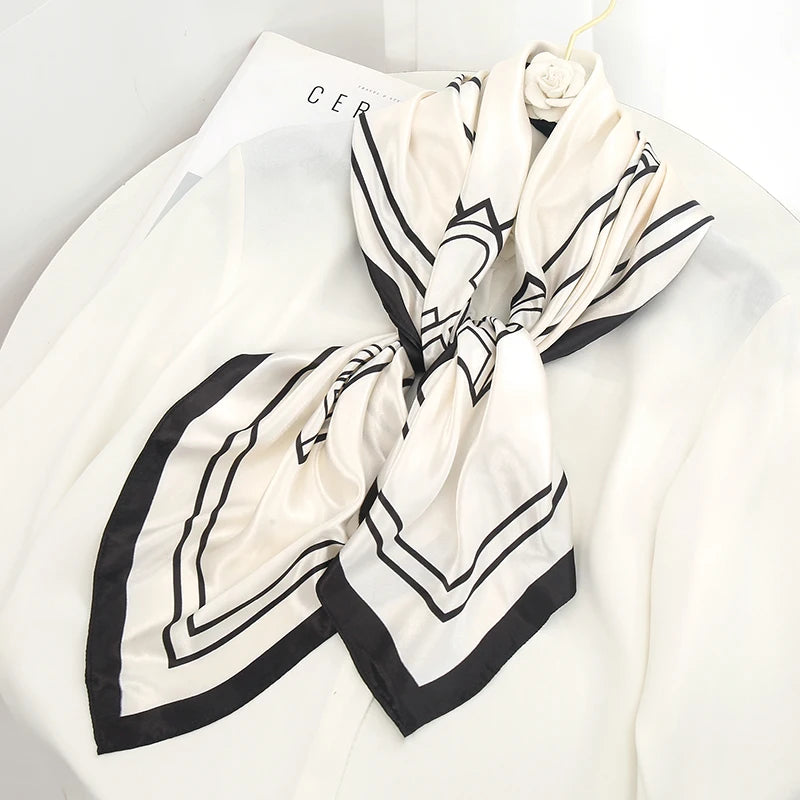 Silk Satin Square Scarf