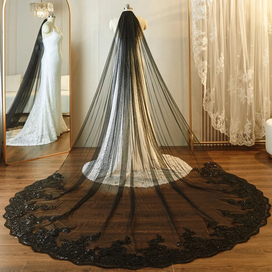 Wholesale white Ivory 3*3 Meter Cathedral wedding veils