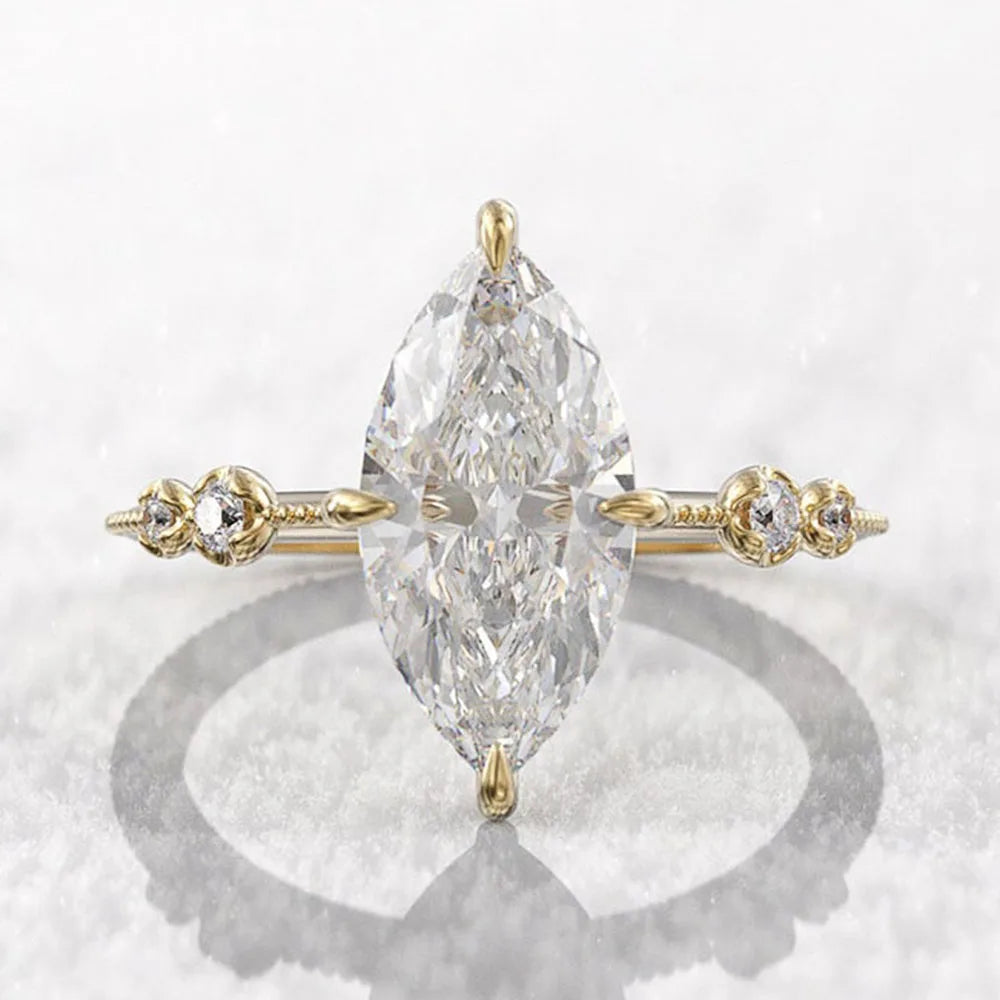Crystal Marquise Cubic Zirconia Ring