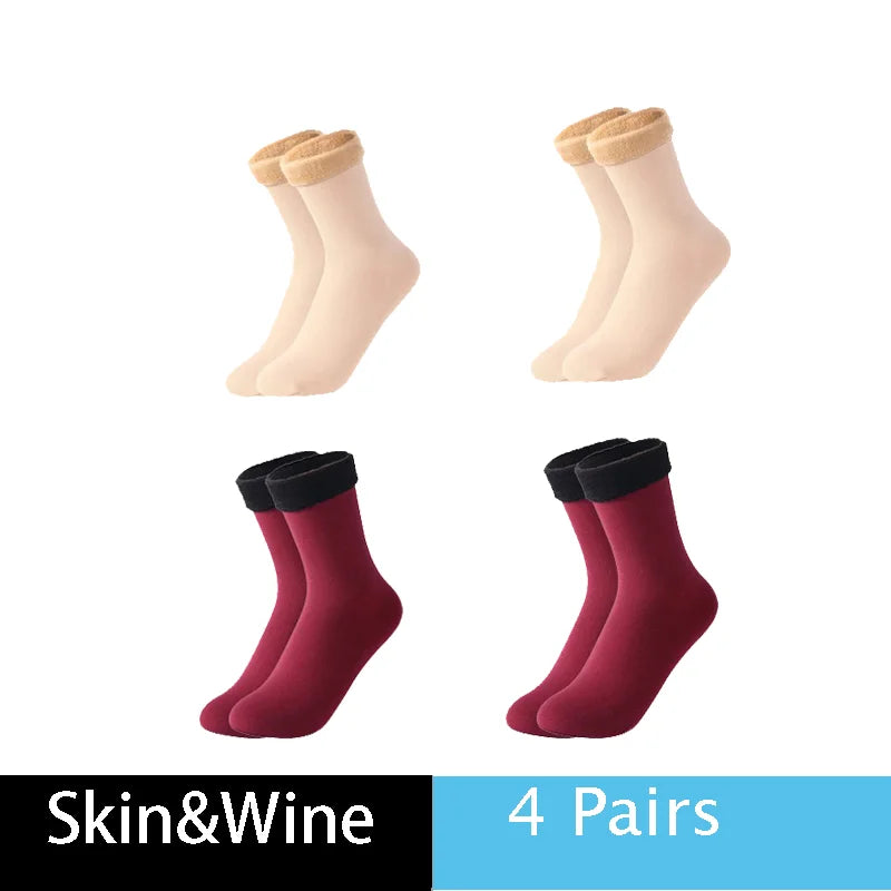 Warm Solid Women Socks
