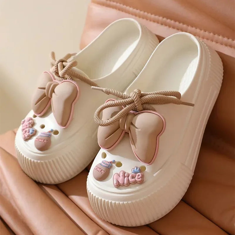 Lovely Bow Slippers