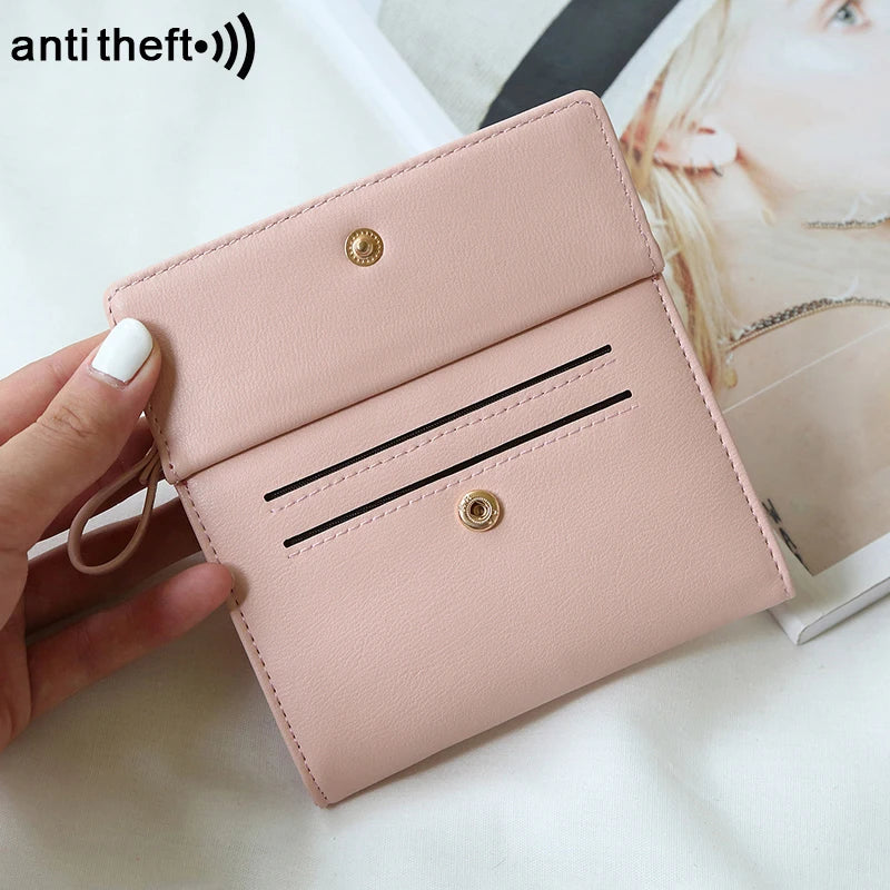 Anti-Theft Short Card Bag for Women