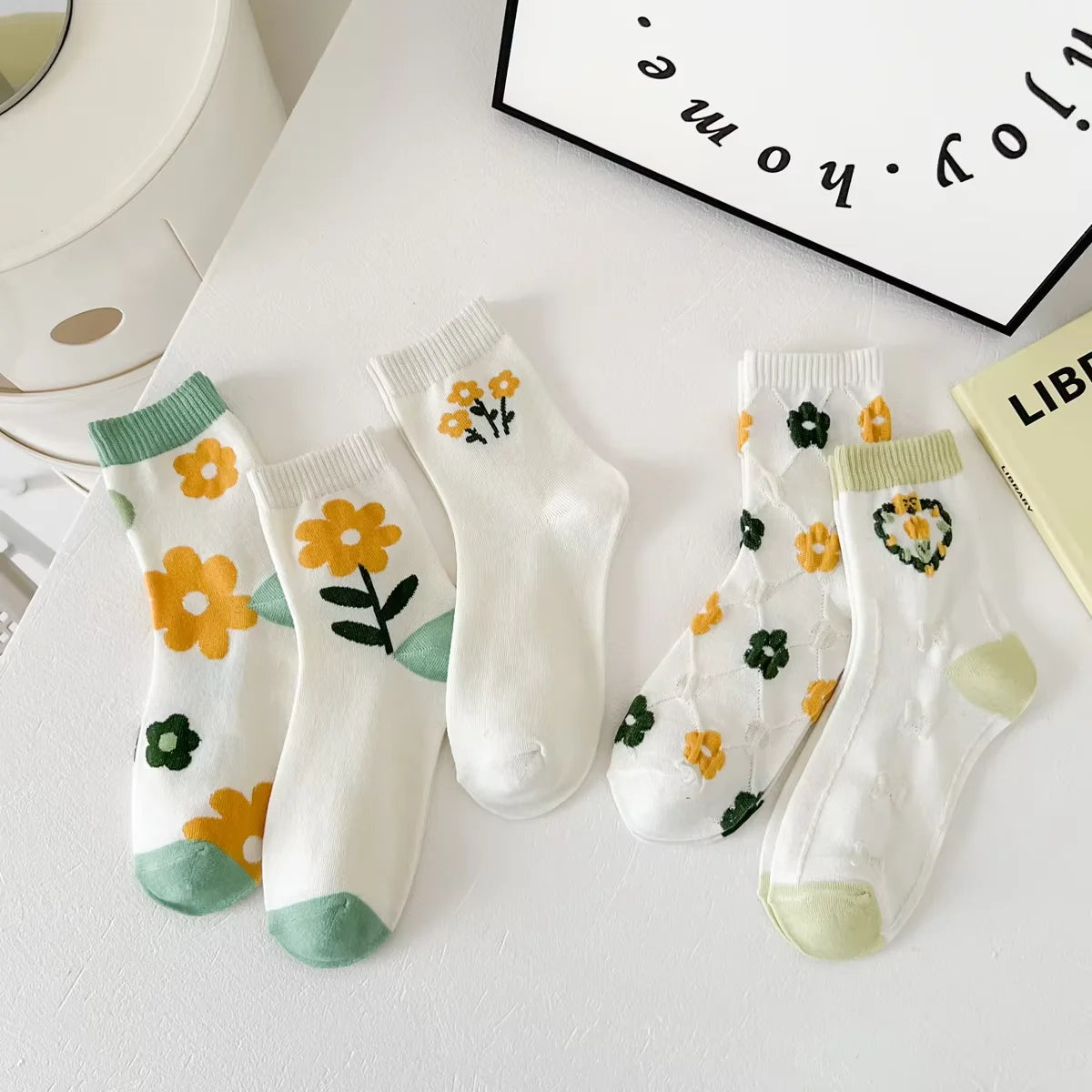 Retro Floral Socks