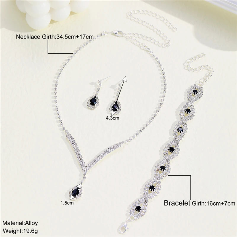 Rhinestone Bride Jewelry Set