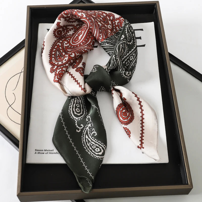 70X70cmPrinted Women's Scarf Pashmina Silk Scarf