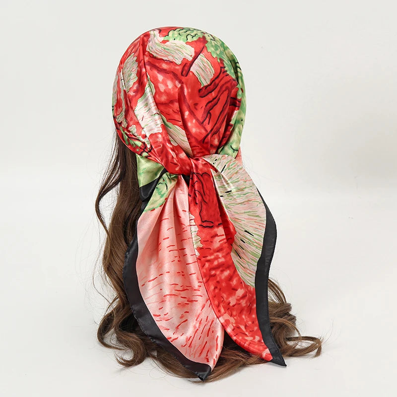 Satin Square Scarf