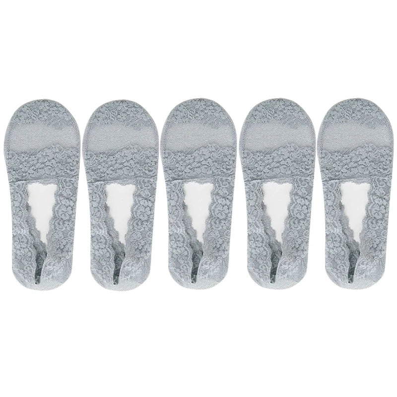 Cotton Transparent White Low Cut Boat Sock