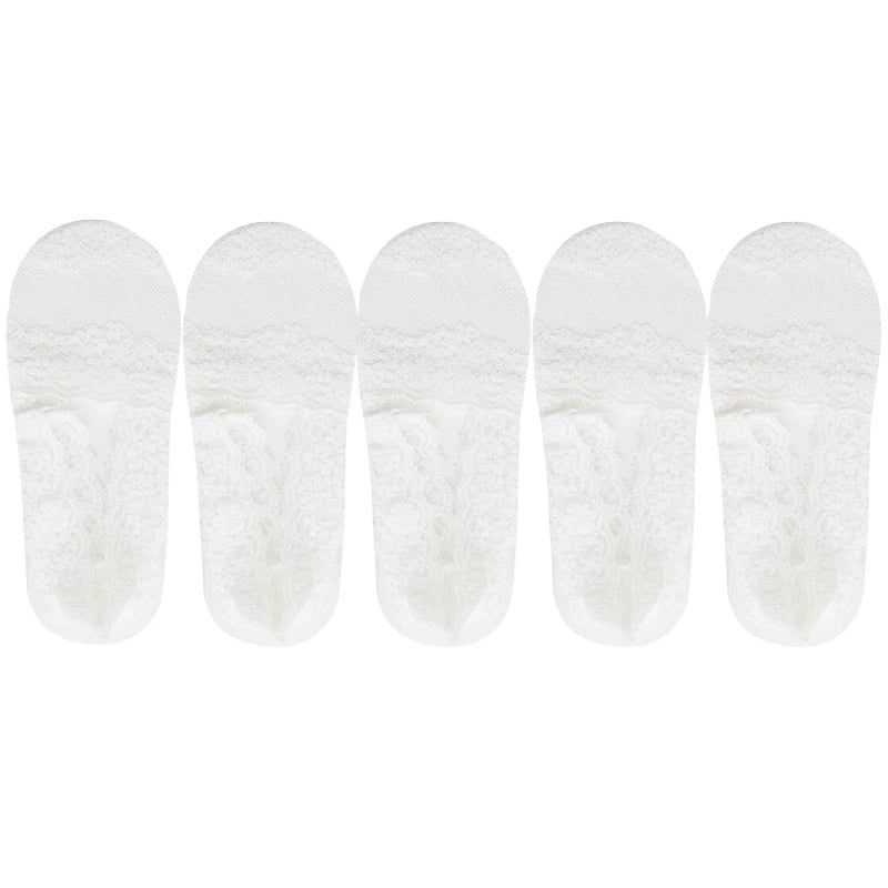Cotton Transparent White Low Cut Boat Sock