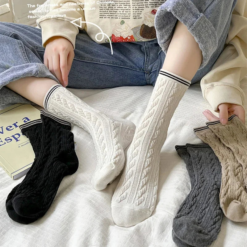 Women's Warm Solid Color Floor Socks