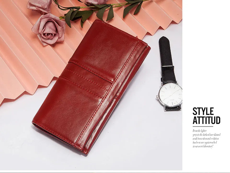 Women's Clutch Bag Genuine Leather Wallets