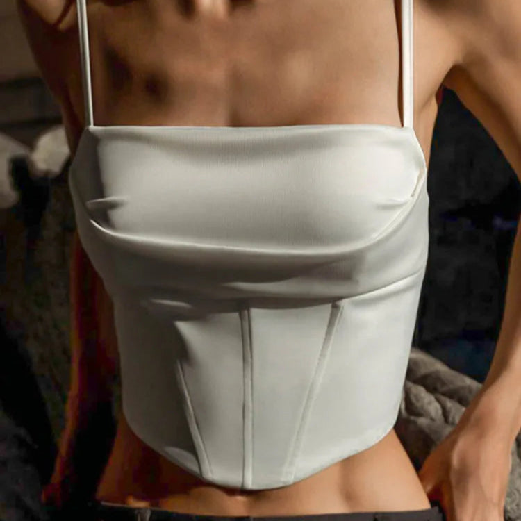 Spaghetti Strap Tank Top Sexy Backless