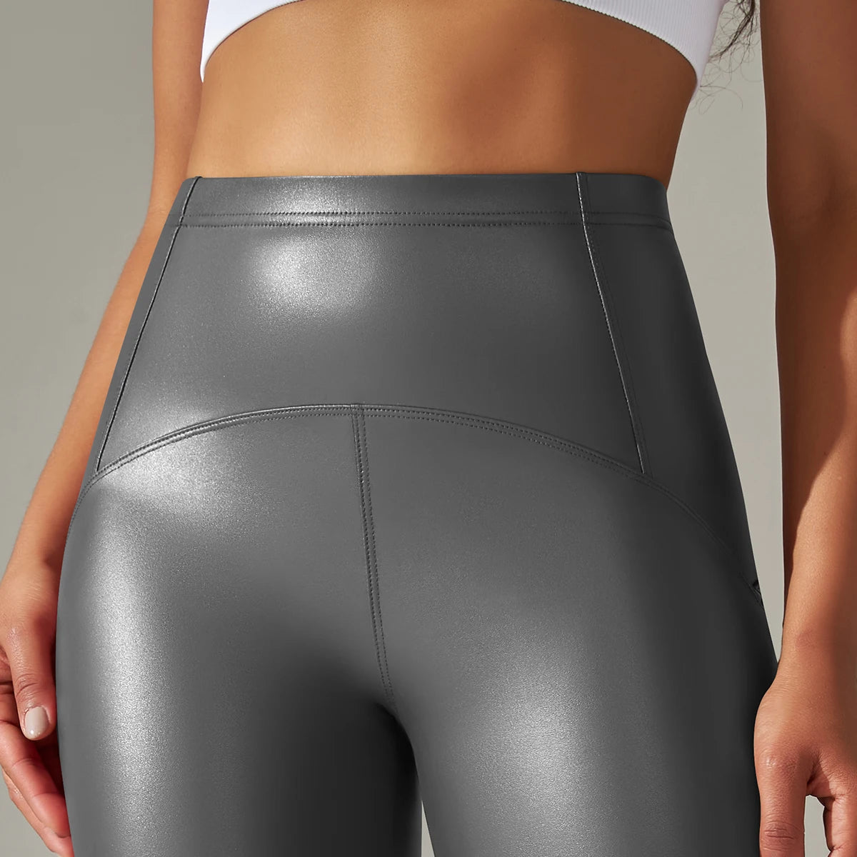 Leather Pants Thin Velvet Leather Leggings