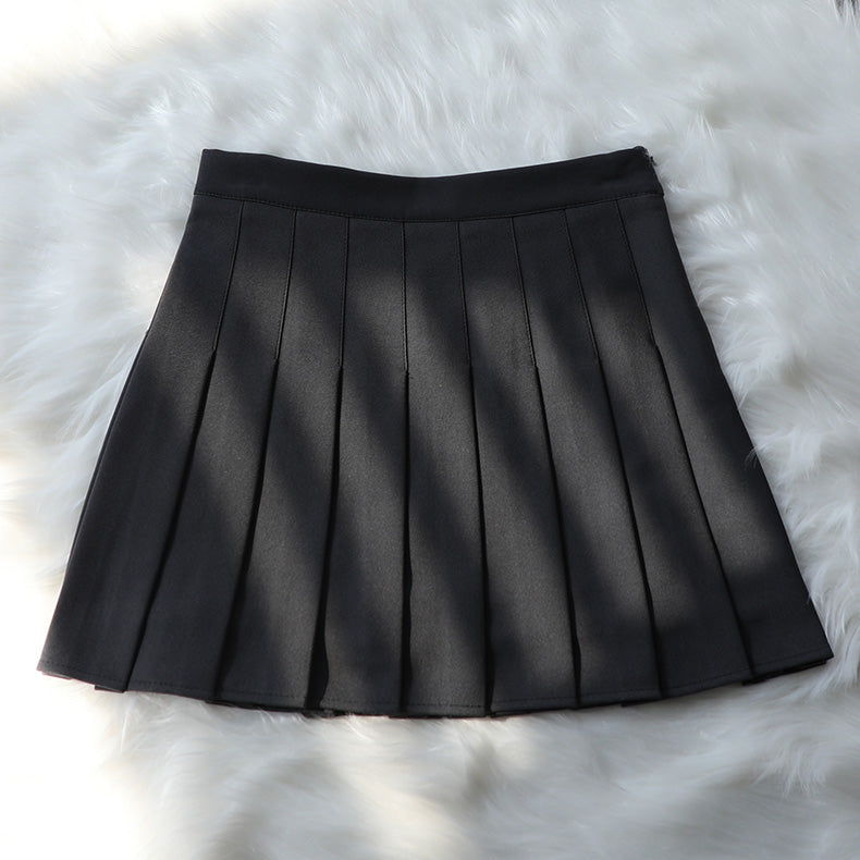 High Waist A-Line Short Skirt