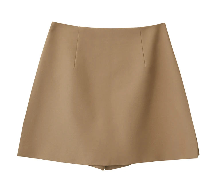 Minimalist Casual Shorts Skirts