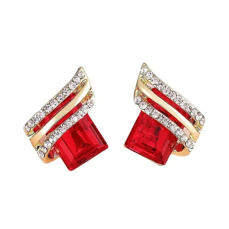 Crystal Earrings Engagement Earrings