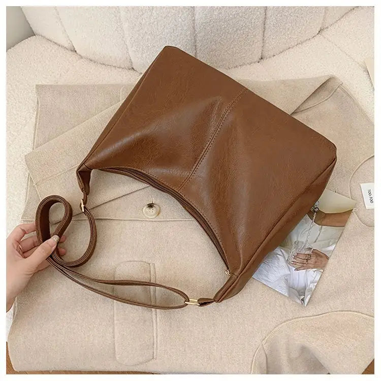 Leather Commuter Fashion Vintage Casual Tote Bag