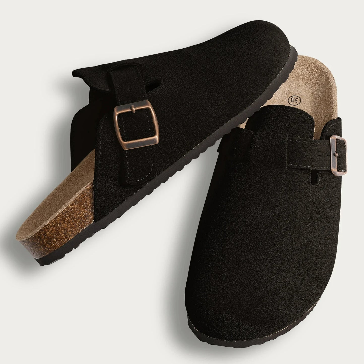 Classic Cork Antislip Outdoor Slippers With Arch Support