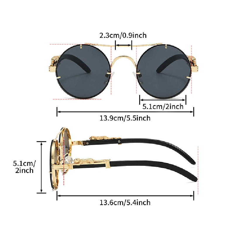 KAMMPT Vintage Round Sunglasses