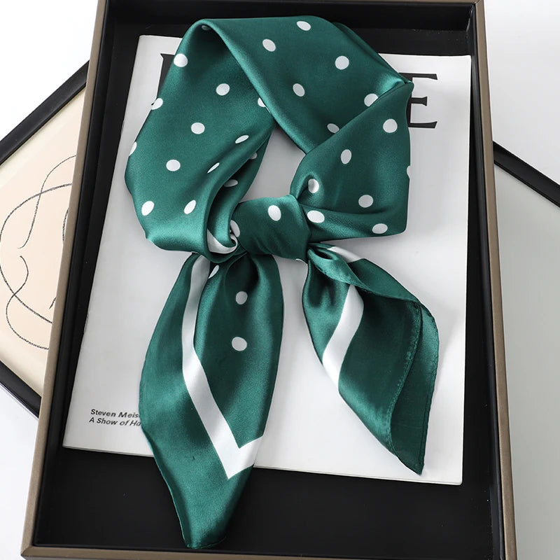 Silk Square Plaid Scarf