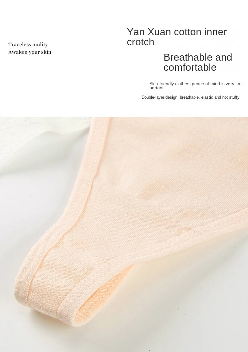 4PCS Sexy WOMEN'S Cotton Thong Underwear