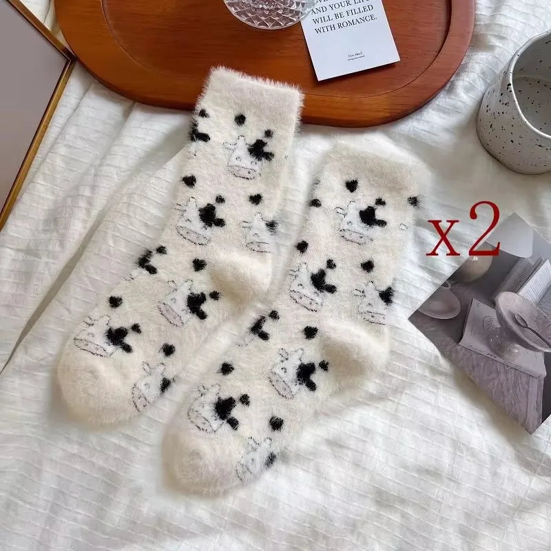 Women's Plush Mid Length Socks