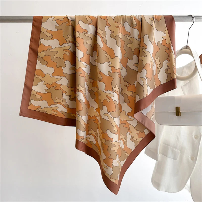 90*90Cm Square Scarf Twill Silk Bandana Pashmina