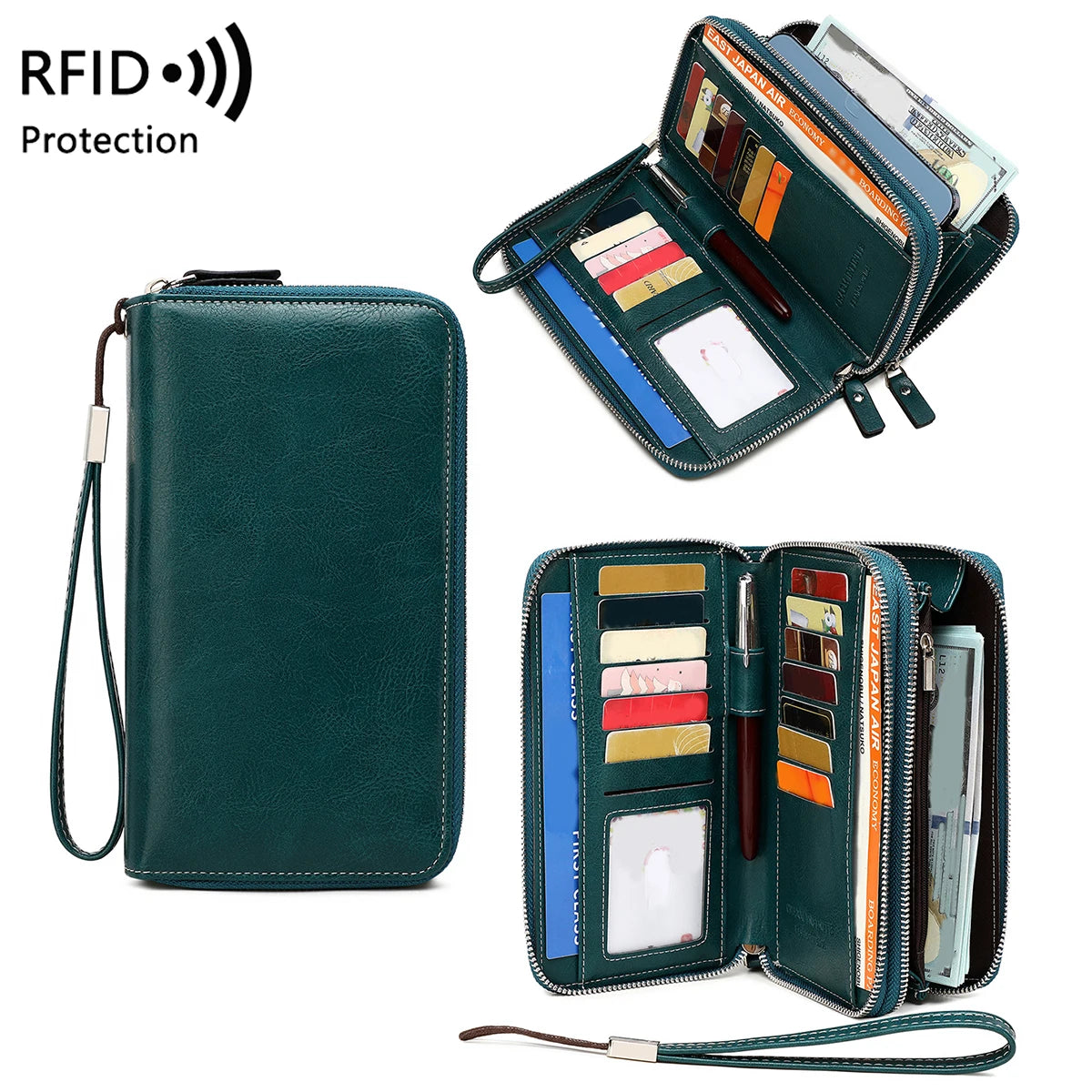 Block Resistant Multifunctional Women's Purse